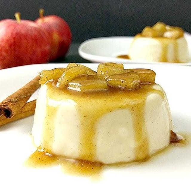 Apple Panna Cotta.