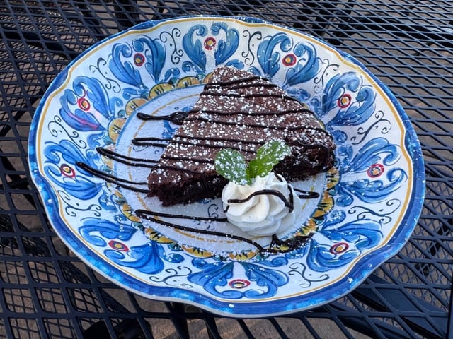 Chocolate Caprese Cake.