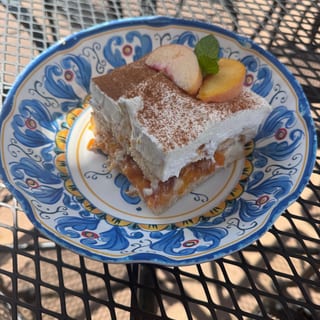 Peach Cobbler Tiramisu