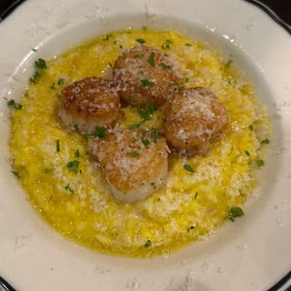 Scallops with Risotto Milanese